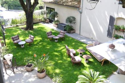 Jardin Villa Archange, Privatisation Restaurant Cannes et Salle de réception Cannes Bastide Bruno Oger